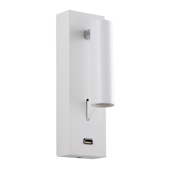 Настенный светильник Crystal Lux CLT 210W USB WH