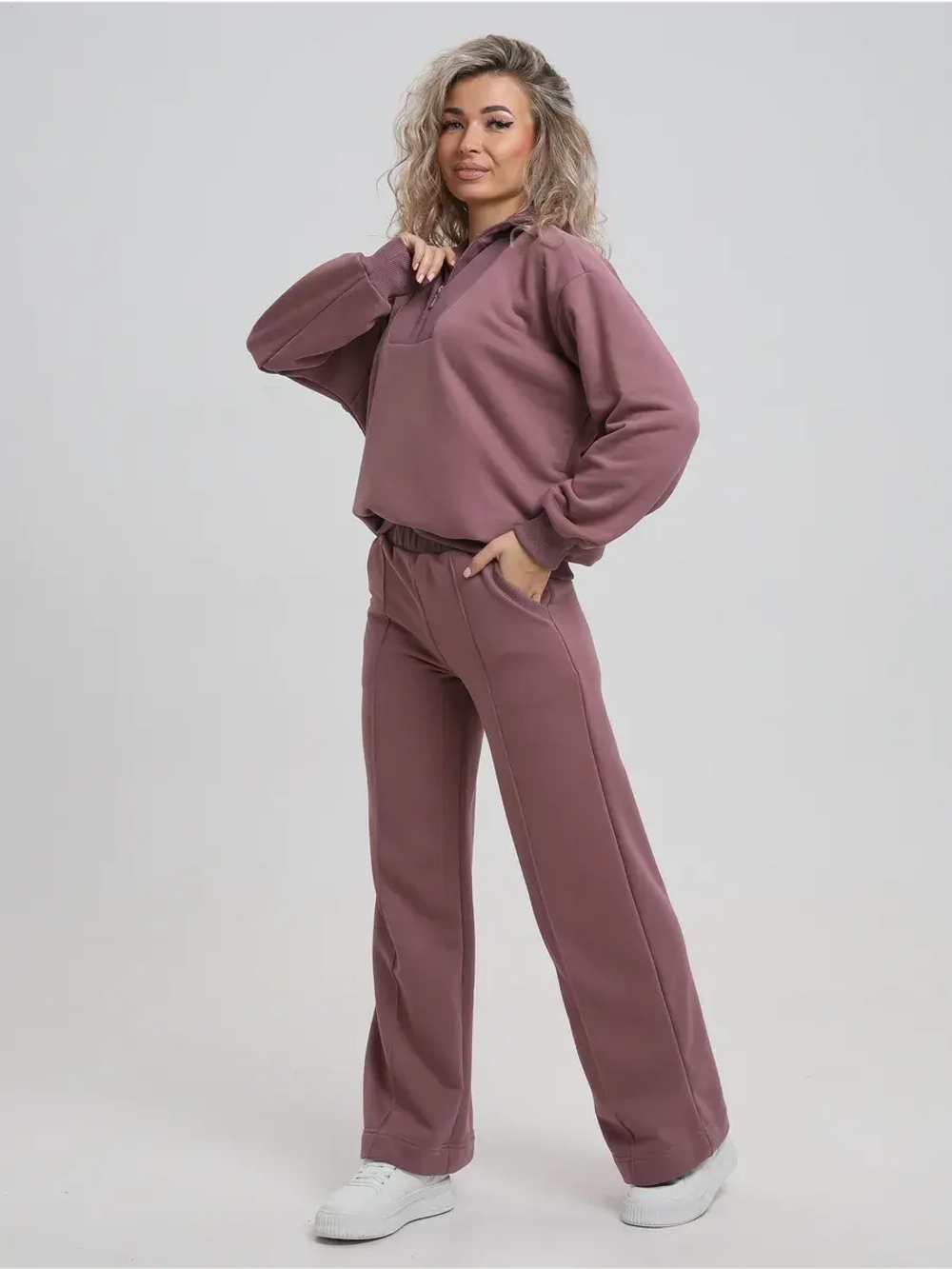 Спортивный костюм утепленный без начеса с брюками