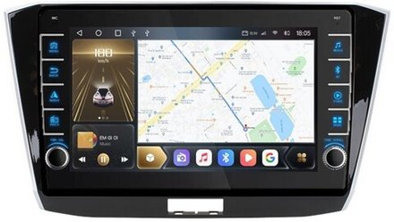 Магнитола для Volkswagen Passat 2015+ (без штатного усилителя) - Carmedia OL-1906 (кнопки и крутилки), Android 12, TS10,  CarPlay, 4G SIM-слот