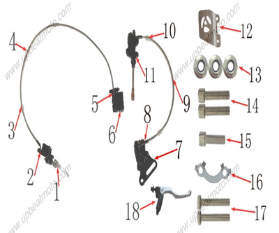 Запчасти H к питбайку Motax CRF 125