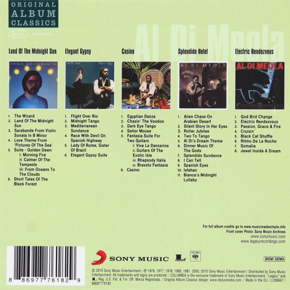 Al Di Meola / Original Album Classics (5CD)