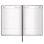 Ежедневник недатированный А5 (138х213 мм) BRAUBERG "Select", балакрон, 160 л., черный, 123429