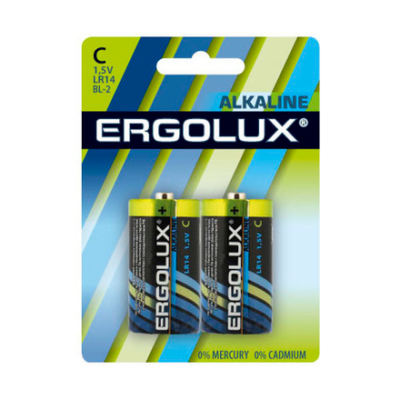 Батарейка Ergolux LR14 Alkaline 1,5В тип C