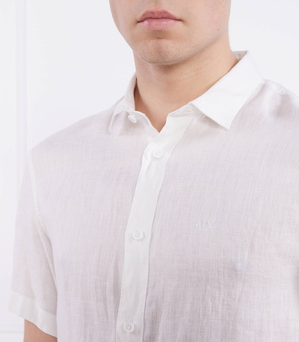Льняная рубашка Armani Exchange - белый(8NZC67 ZNCFZ)