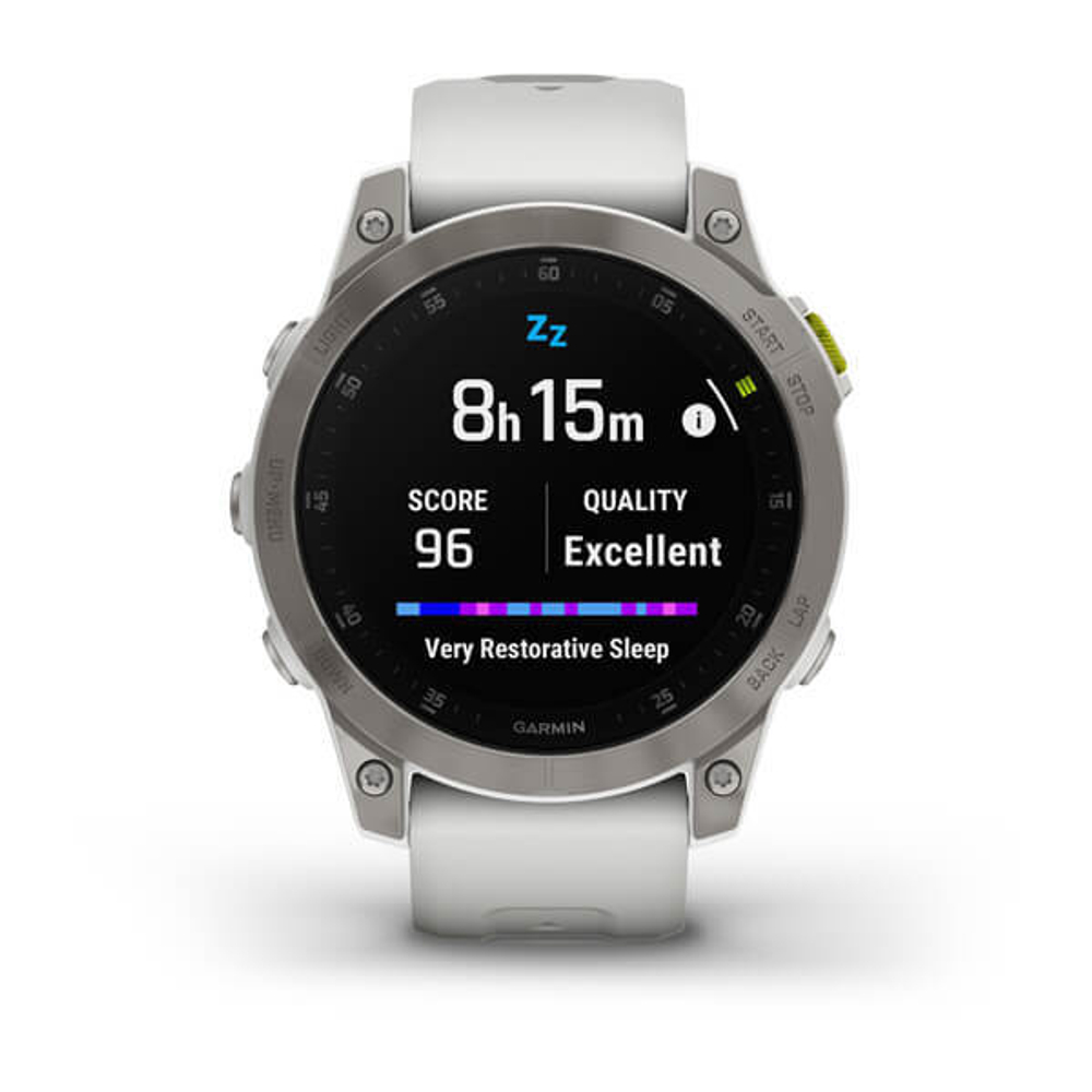 Смарт часы Garmin Epix (Gen 2) Sapphire титановый белый
