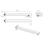 Душевой комплект Vincea VSFW-431T1RMB встраиваемый, термостатический, 3 режима, черный