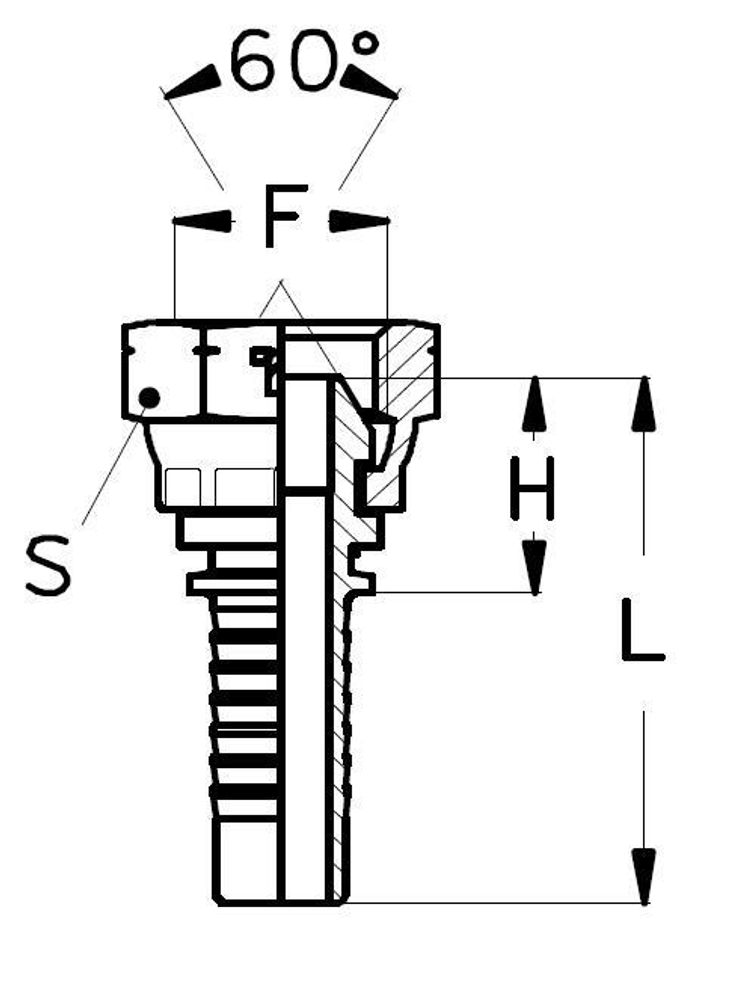 Фитинг DN 12 DKM (Г) 24x1.5