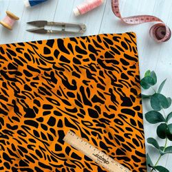 Ткань премиум флис вариация на тему леопардовой шкуры