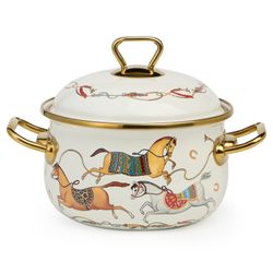 КАСТРЮЛЯ LEFARD ЭМАЛИРОВАННАЯ С КРЫШКОЙ, СЕРИЯ PASSAGE, 2,1Л, ДИА.16СМ ПОДХОДИТ ДЛЯ ИНДУК.ПЛИТ