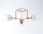 TR303321/3 WH/GD/CL/FR белый/золото/прозрачный/белый матовый E27*3 max 60W D620*210