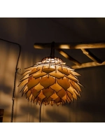 Подвесной светильник из фанеры в стиле лофт