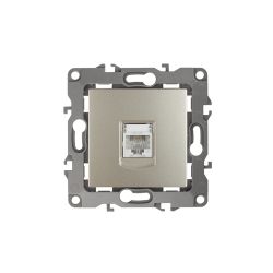 12-3105-04 ЭРА Розетка телефонная RJ11, IP20, Эра12, шампань | Эра 12 Шампань