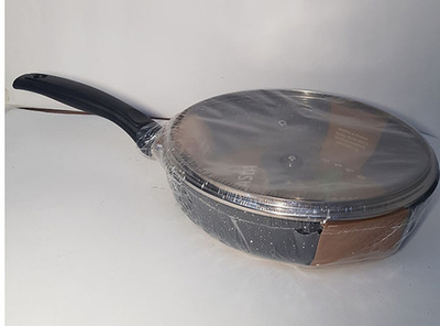 Сковорода CAStA MEGAPOLIS со съёмной ручкой и крышкой 24см