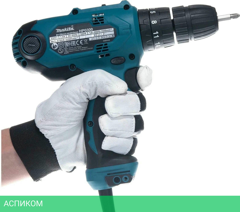 Дрель-шуруповерт Makita HP 0300