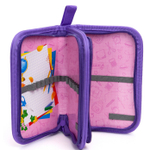 Пенал 2 отделения Alingar, искусственный мех, молния, 120 х 190 мм, "Fur roses", микс (розовый,голубой,фиолетовый,св-розовый)