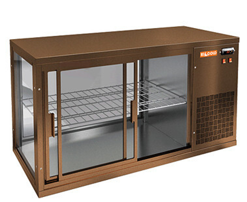 Витрина холодильная HICOLD VRL T 1100 R Bronze
