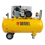 DENZEL BCI3000-T/200 компрессор воздушный 3.0 квт, ременный привод, 200 литров, 530 л/мин 58119