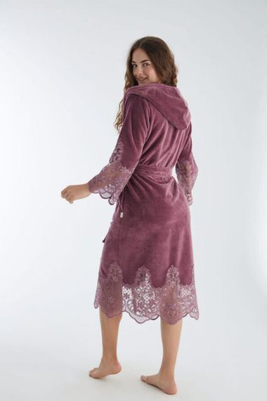 Халат с капюшоном женский махровый 4150 NUSA