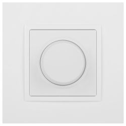 Светорегулятор ЭРА Elegance 14-4101-01М поворотно-нажимной, 400ВА 230В, белый матовый