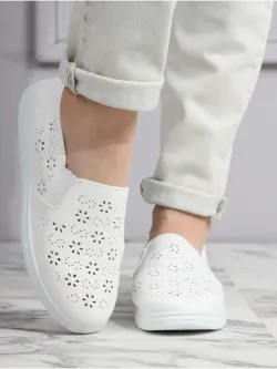 Мокасины летние с перфорацией