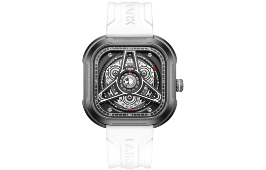 FAIRWHALE Orca Collection Men"s Watch Quartz Movement Silicone Strap Watch Men"s Watches Black Dial