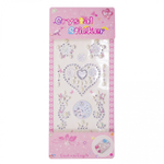 Наклейки-стразы Alingar, акриловые, "Сердечки", сердечки, звездочки, узоры, пакет с европодвесом