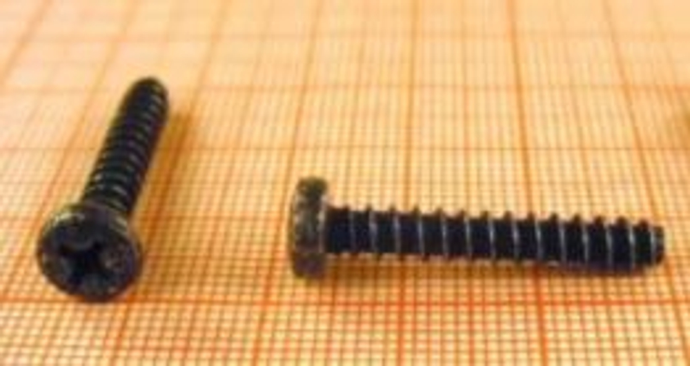 Саморез 4,3*25,4 (цилиндр головка) черный, солнцезащитного козырька (уп100шт) 00001-0076705-078