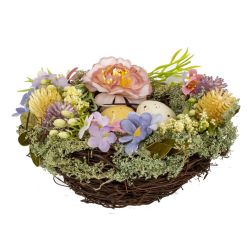 GAEM Изделие декоративное "Гнездо пасхальное", L17 W17 H8,5 см