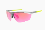 Спортивные очки с диоптриями Demetz Relief L / Matte Crystal / Fluorescent Yellow V. Pink Photochromic Mirror Red Cat.1 to 3