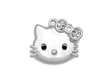 Подвеска "Hello Kitty" 13мм, со стразами