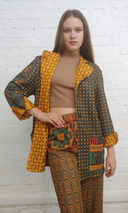 Комплект (двусторонний жакет и брюки) "Ирландская легенда"