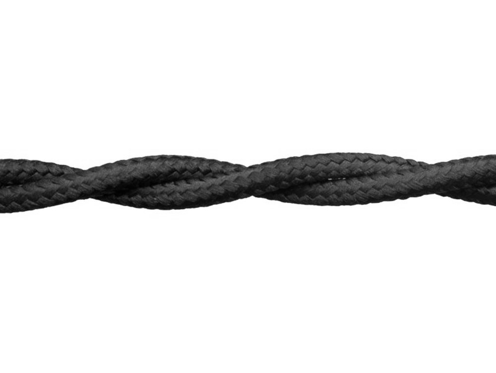 Витой ретро провод Черный Retrika RP-21508 / 3х2,5