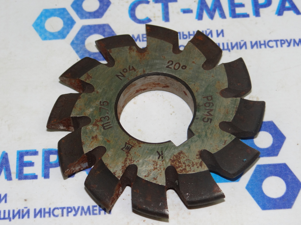 Фреза модульная М3.75 №4 (Р6М5) z=12