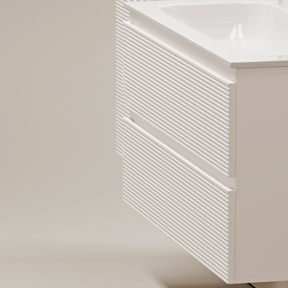 Тумба подвесная под раковину Sancos Folk, Bianco 790х445х500