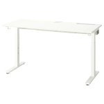 Письменный стол с регулировкой по высоте - IKEA MITTZON/МИТТЗОН ИКЕА, 140х60х65-85 см, белый