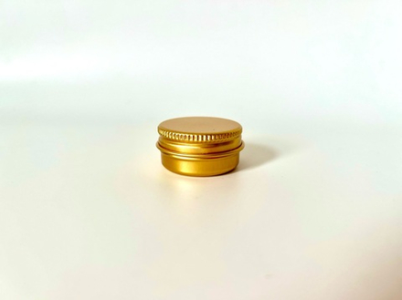Баночка алюминиевая 10 мл золото