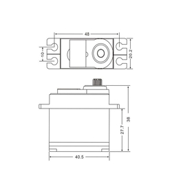 Сервомашинка цифровая JX Servo PDI-6221MG-180 (62г/20.32/0.16/6V) стандартная