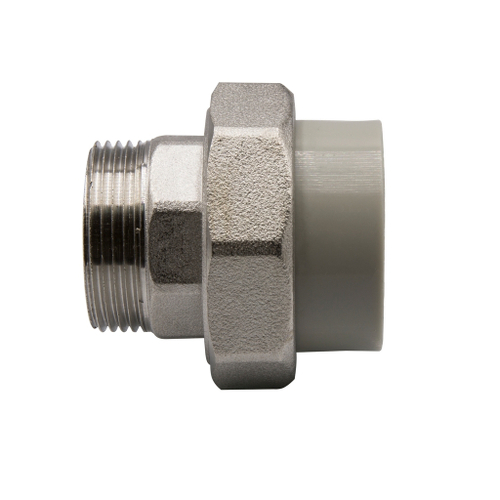 Муфта комб. разъемная, нар 40х1 1/4'' EVER® plast  СЕРЫЙ (Россия)