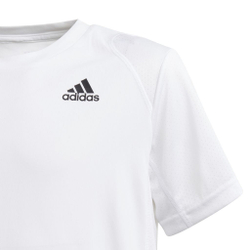 Футболка для мальчика теннисная Adidas B Club 3 Stripes Tee - white/black