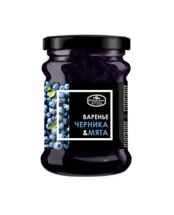 Ассорти варенья из 3-х вкусов: брусника с корицей, черника с мятой, облепиха с имбирем, "Домашнее" Сибирская ягода