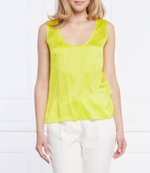 шелковый топ Liu Jo - желтый(CA2190 T8827)