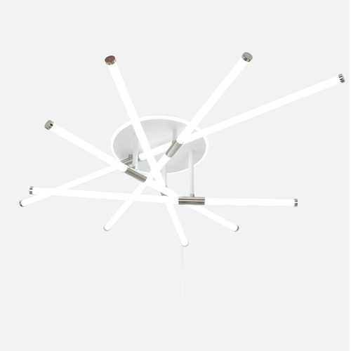 Потолочная светодиодная люстра Mirastyle XL-80011B-5+1 WT+Nickel