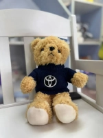 Мягкая игрушка мишка с надписью тойота Toyota 28 см