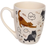 Кружка керамическая 350мл «Славные котики», микс 4рисунка