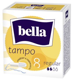 Тампоны Bella Tampo Premium Comfort Regular без аппликатора 2 капли 8 штук