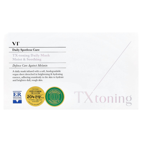 VT Cosmetics, OX-toning, ежедневная маска для лица, 30 шт., 320 г