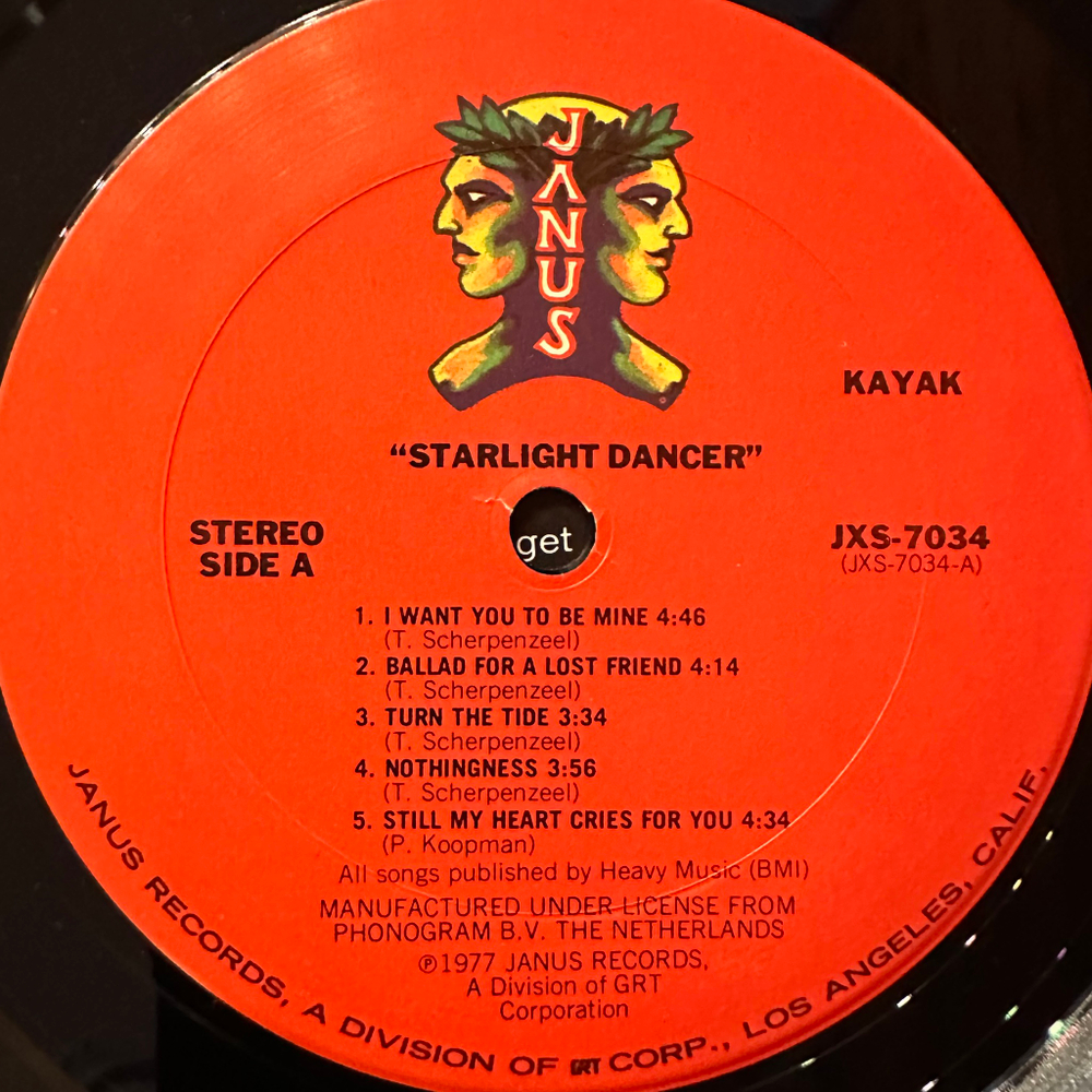 Kayak ‎– Starlight Dancer (США 1977г.)