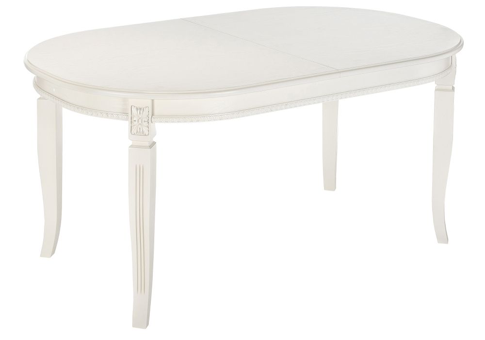 Стол Aviano 160(205)х100х76 молочный