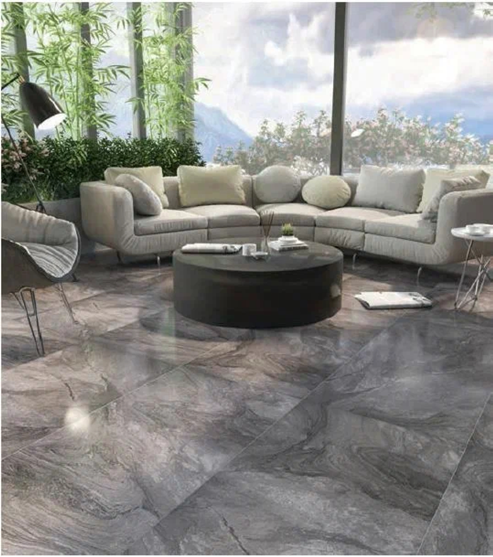 Керамогранит 60*120 ARENA BLACK GRANULED TECHNICAL PORCELAIN