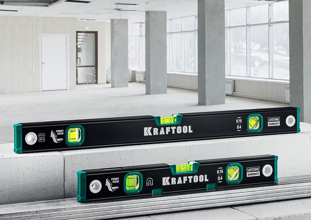 KRAFTOOL 600 мм, с зеркальным глазком, уровень (34781-60)